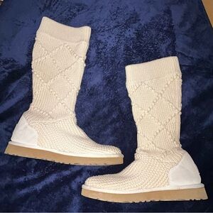 UGG Cream Knit Women's Winter Boots